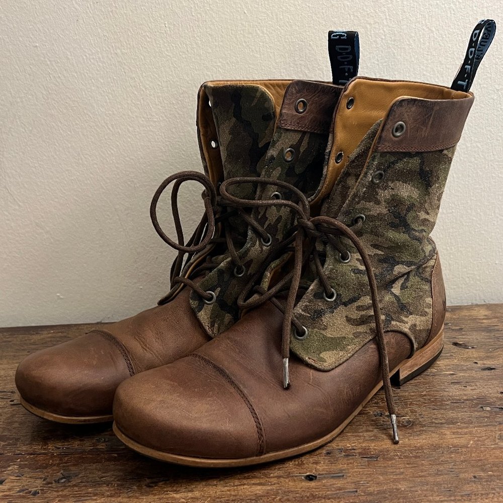 Fluevog, Radios "BBC" M sz 9 classic lace up boot
